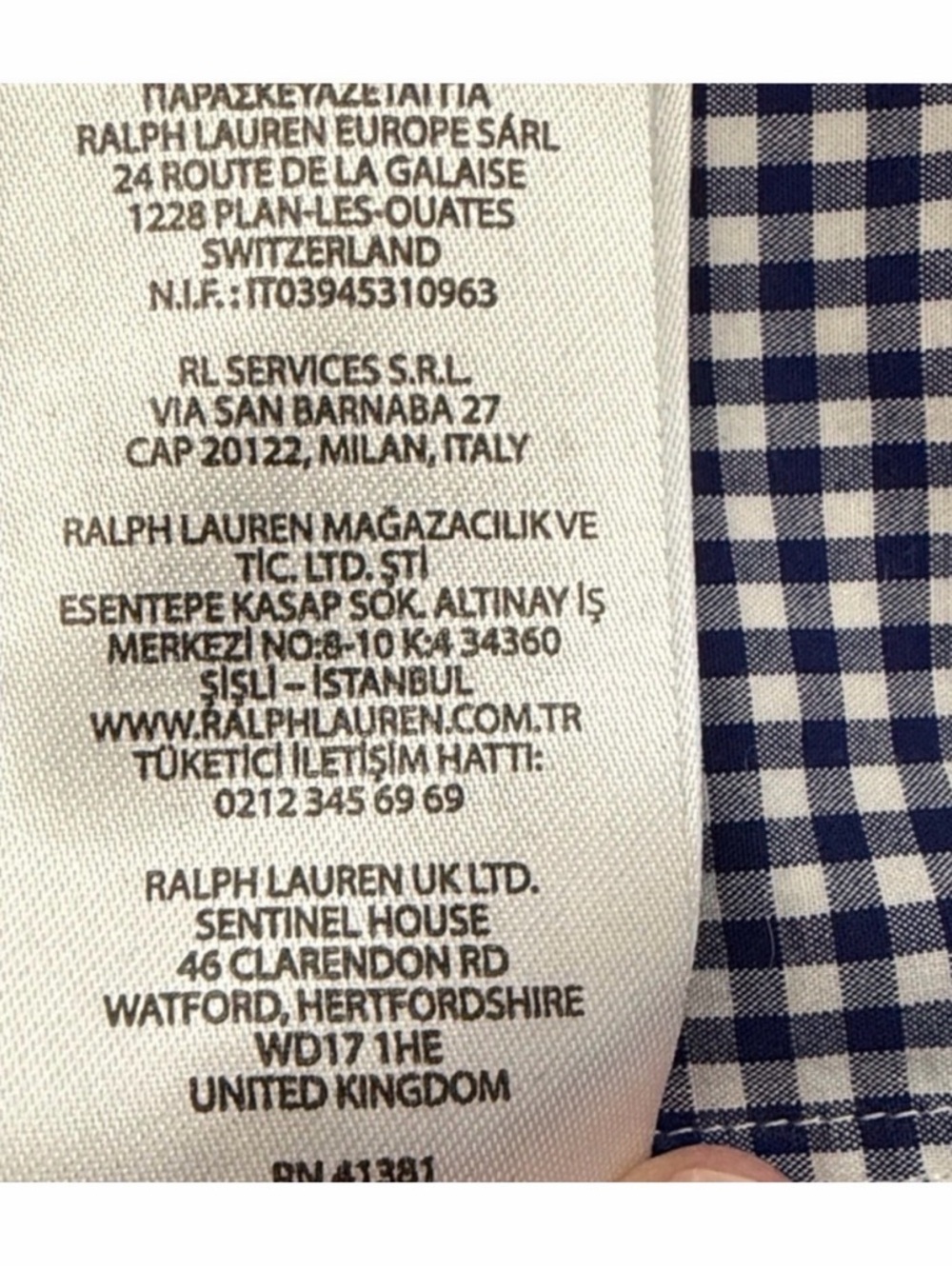 Polo by Ralph Lauren Big & Tall
2XB 2XL Stretch Micro
Gingham
Button Down Shirt - Picture 7 of 7